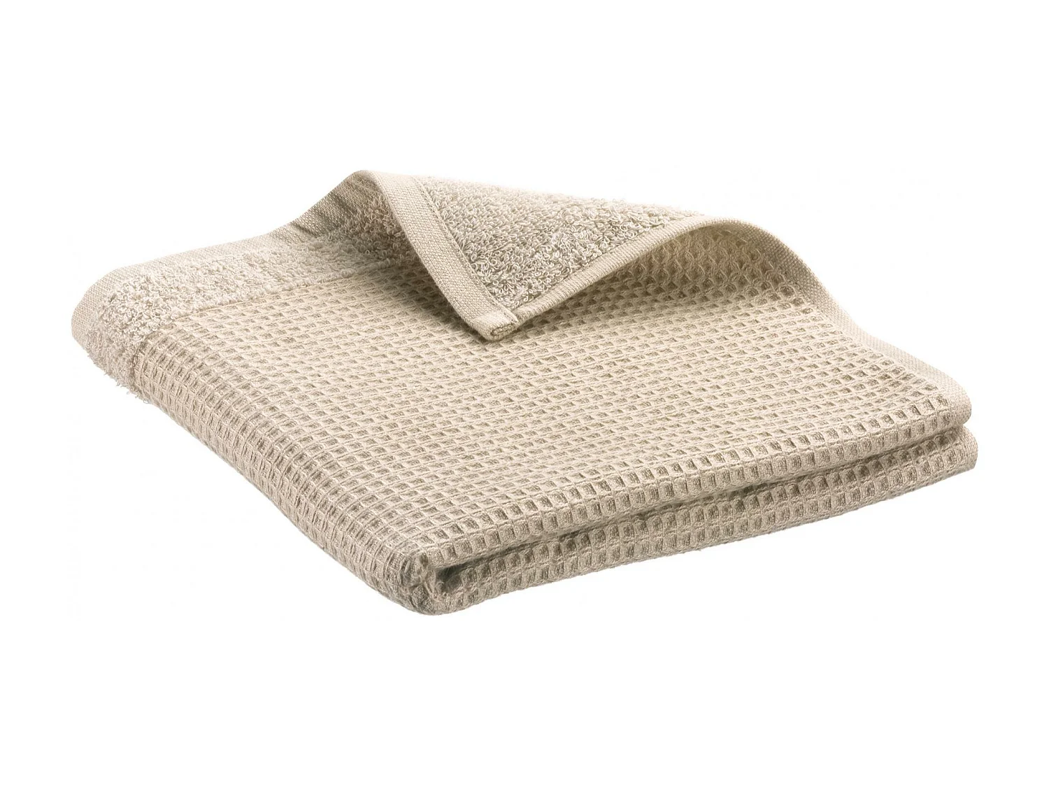 Serviette de toilette recyclée Abby naturel 50 x 100 cm Vivaraise