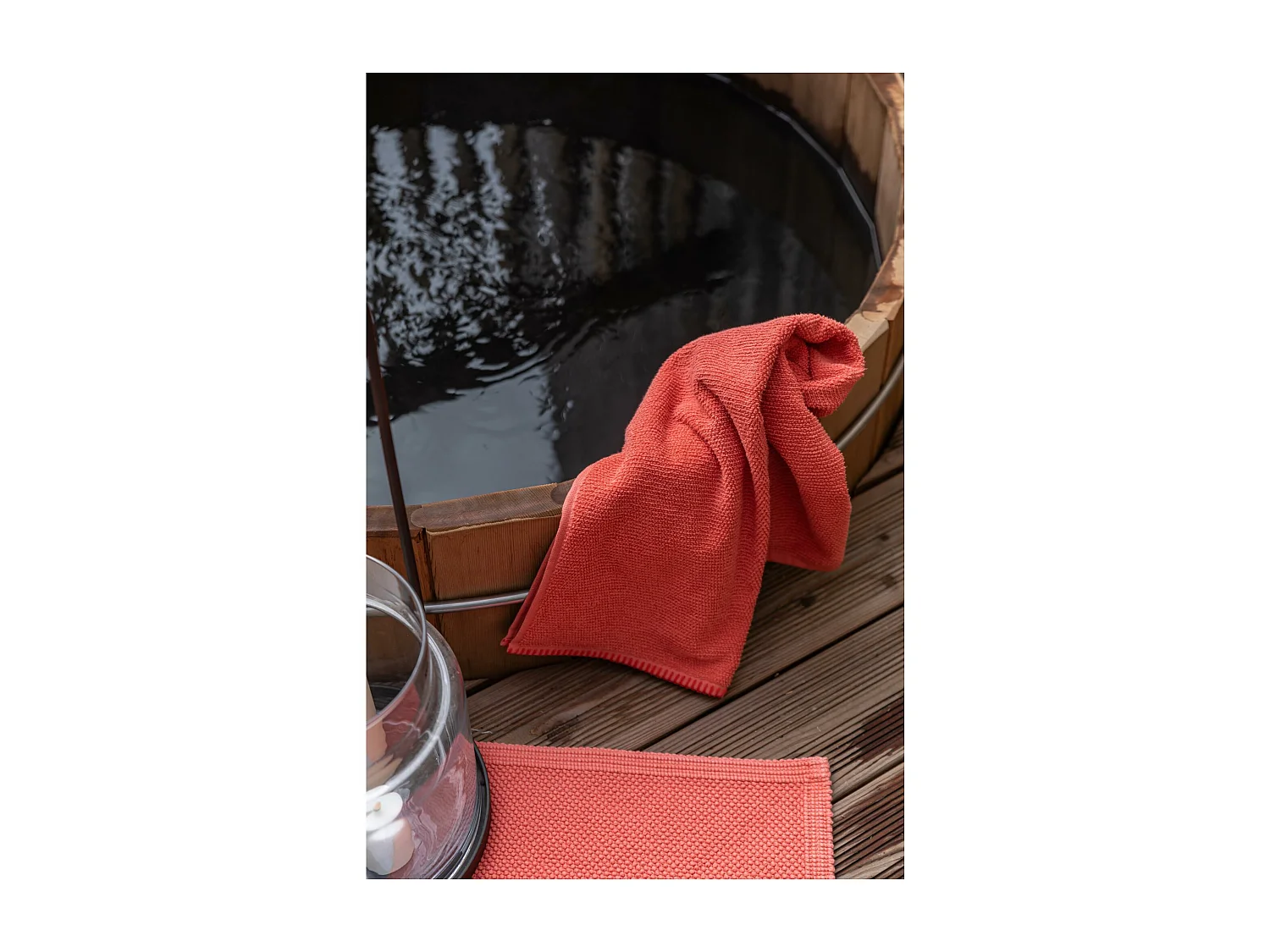 Asciugamano Bora Corallo 50 x 100 cm