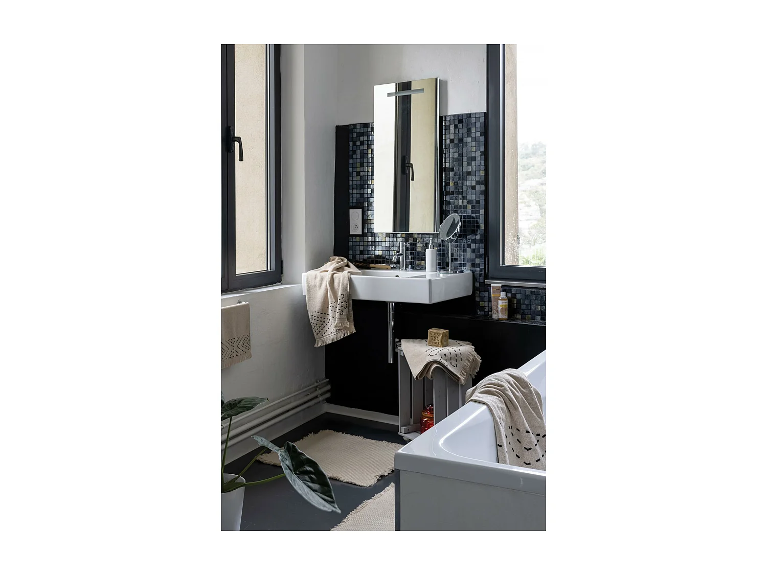 Julia handdoek Linnen 50 x 100 cm