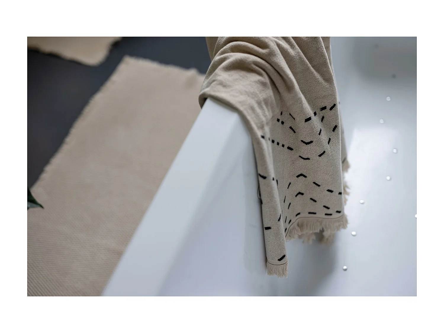 Julia handdoek Linnen 50 x 100 cm