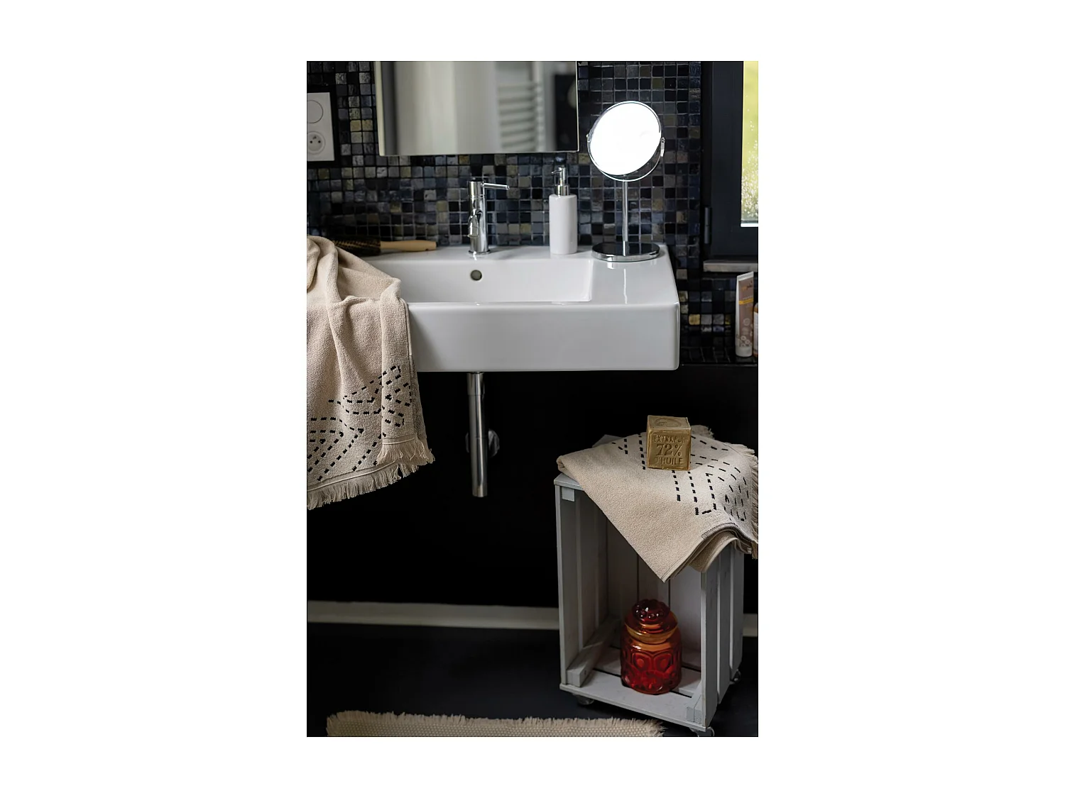 Julia handdoek Linnen 50 x 100 cm