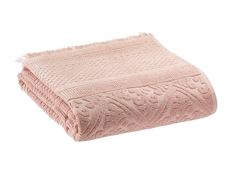 Serviette de toilette uni Zoe aubepine 50 x 100 cm Vivaraise