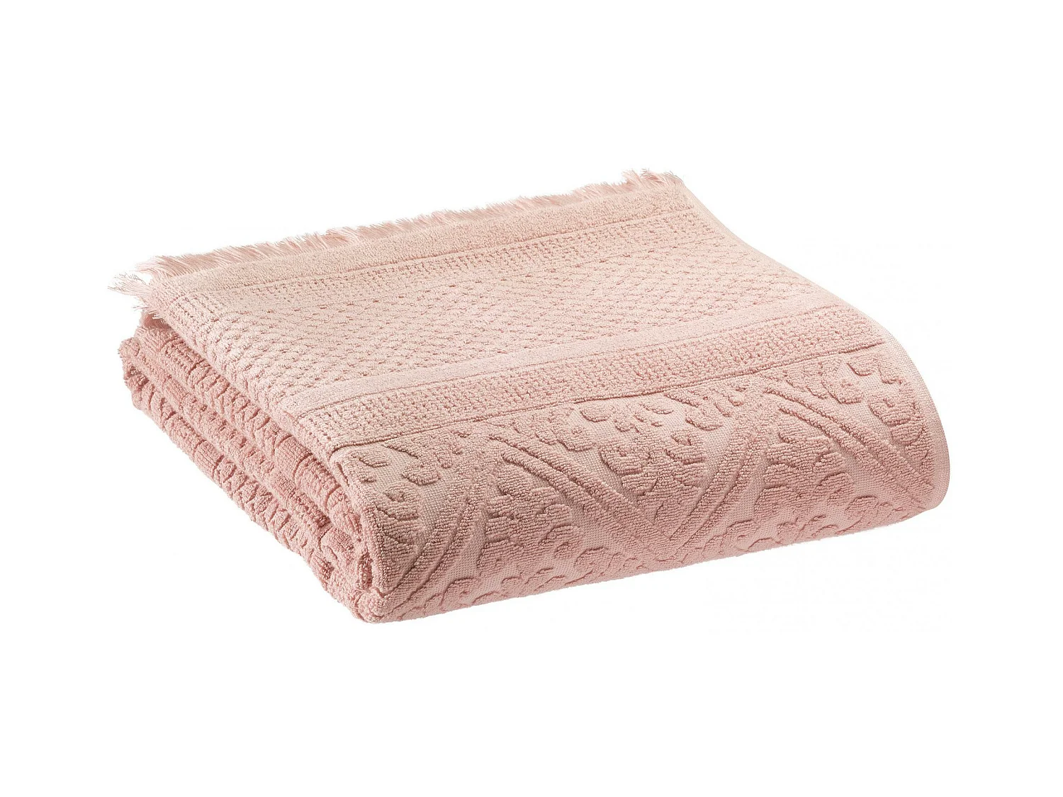 Serviette de toilette uni Zoe aubepine 50 x 100 cm Vivaraise