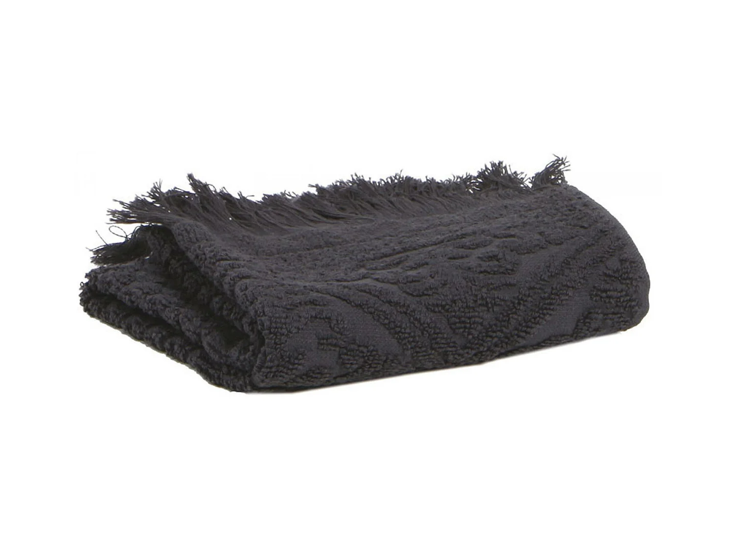 Serviette de Toilette Zoé carbone 50 x 100 cm Vivaraise