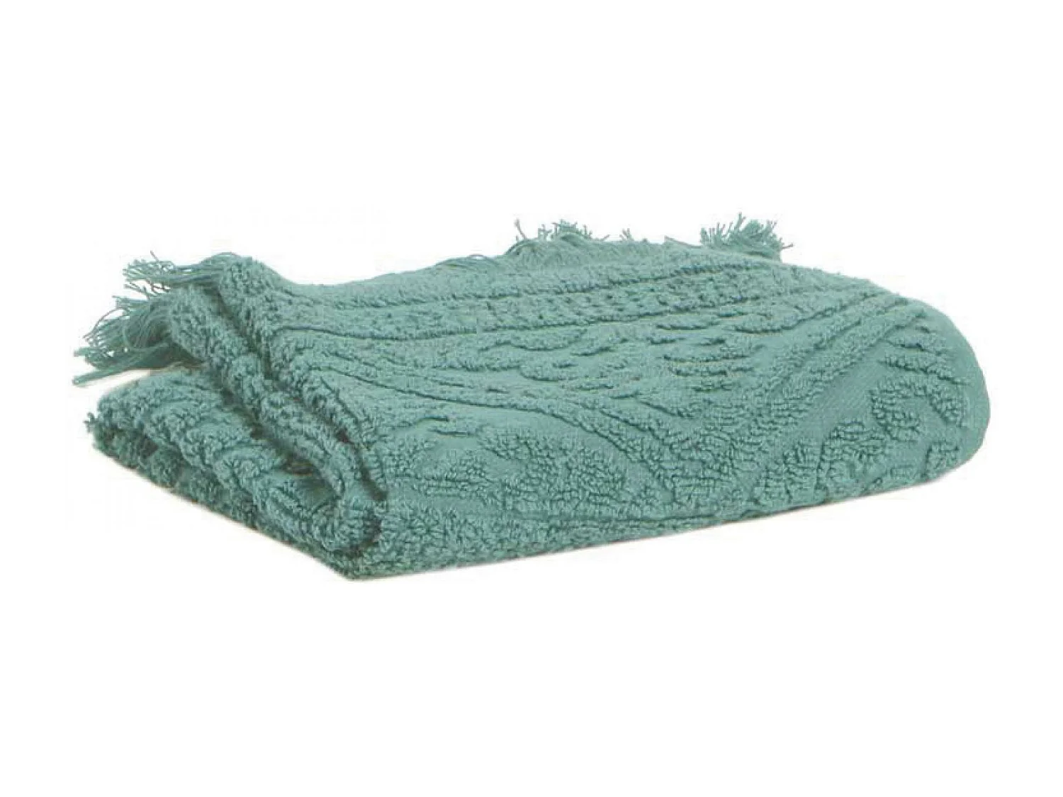 Serviette Toilette Zoe vert de gris 50 x 100 cm Vivaraise