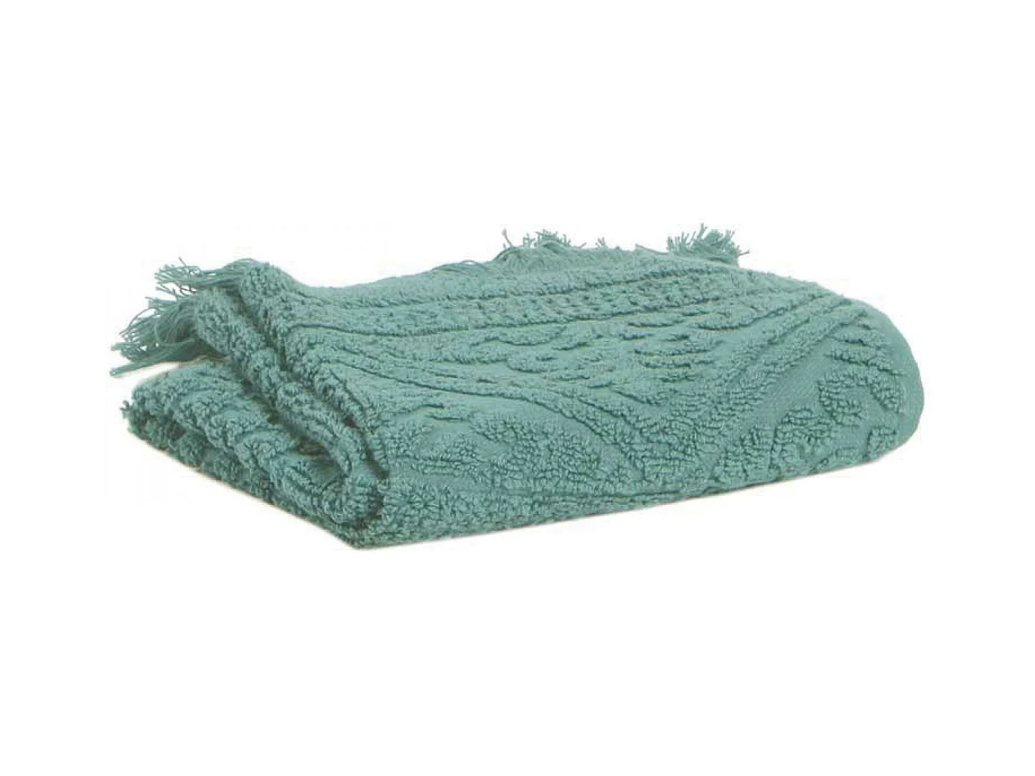 Serviette Toilette Zoe vert de gris 50 x 100 cm Vivaraise