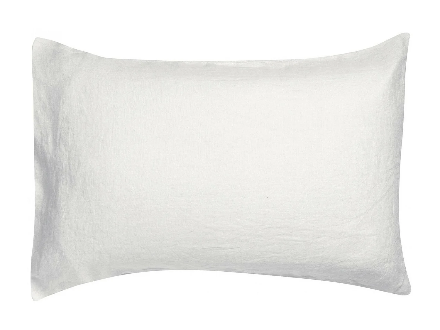 Taie d'oreiller Stonewashed Zeff blanc 50 x 75 cm Vivaraise