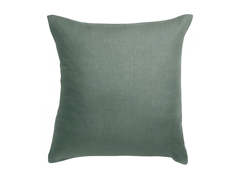 Taie d'oreiller stonewashed Zeff thym 65 x 65 cm Vivaraise