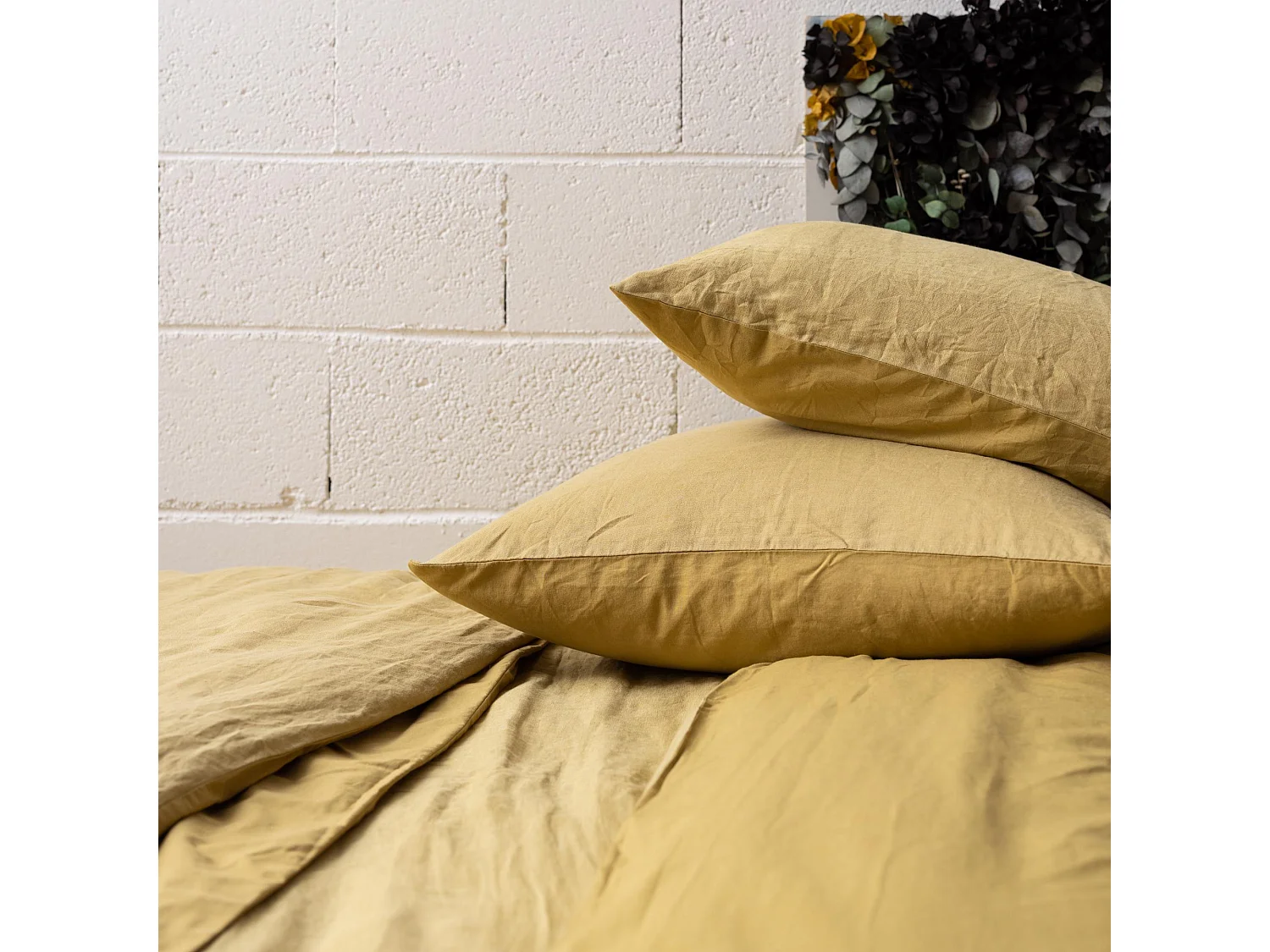 Linco Kissenbezug Gold 65 x 65 cm