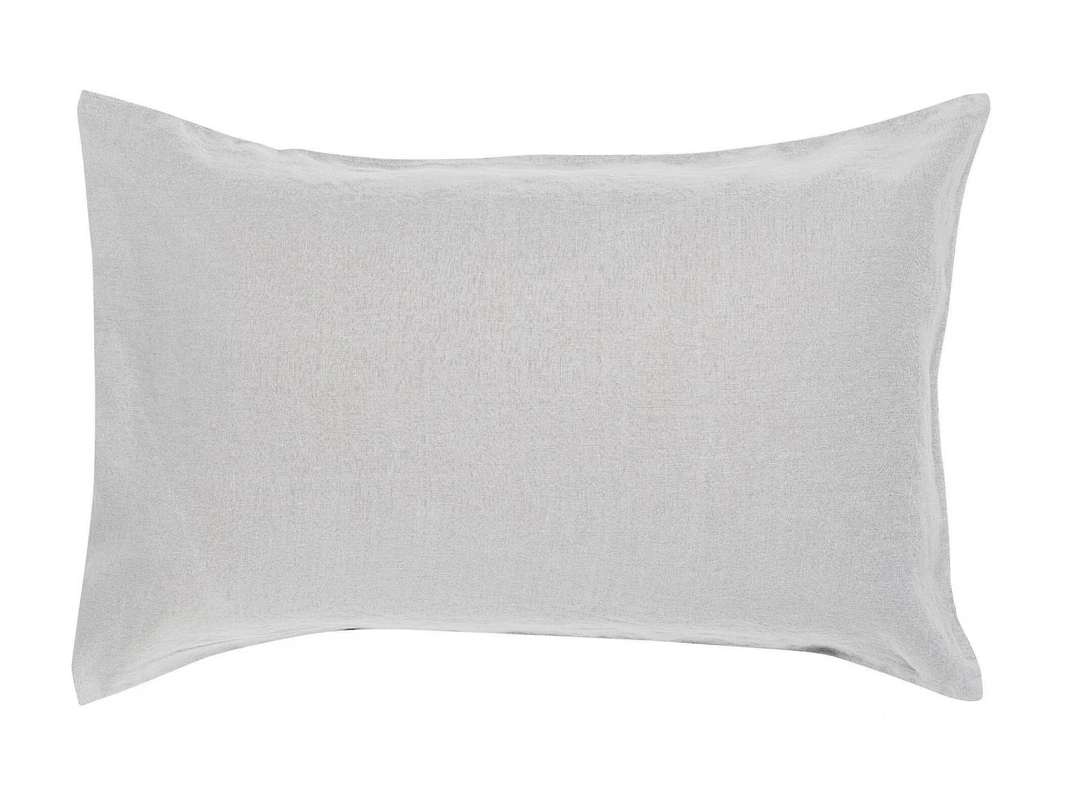 Taie d'oreiller stonewashed Zeff perle 50 x 75 cm Vivaraise