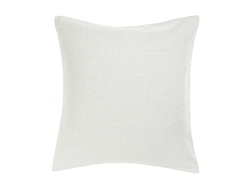 Taie d'oreiller Stonewashed Zeff blanc 65 x 65 cm Vivaraise