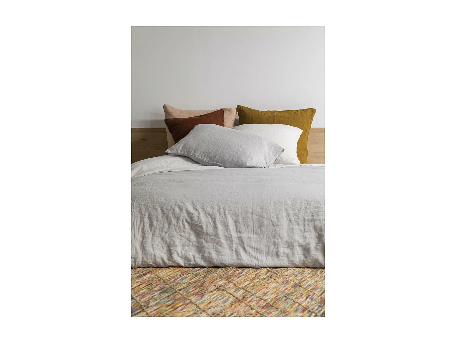 Taie d'oreiller stonewashed Zeff bronze 65 x 65 cm Vivaraise