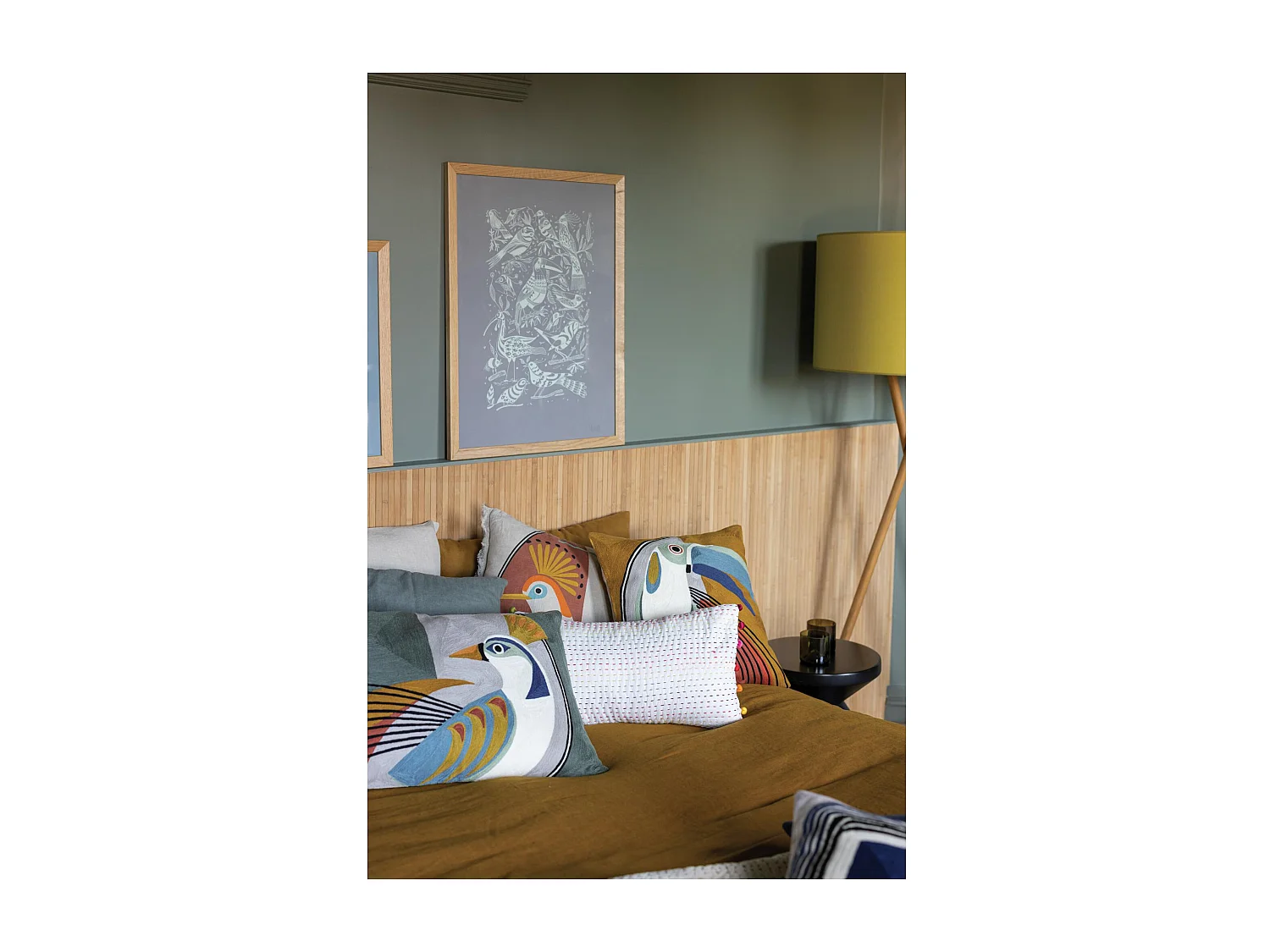 Taie d'oreiller stonewashed Zeff bronze 65 x 65 cm Vivaraise