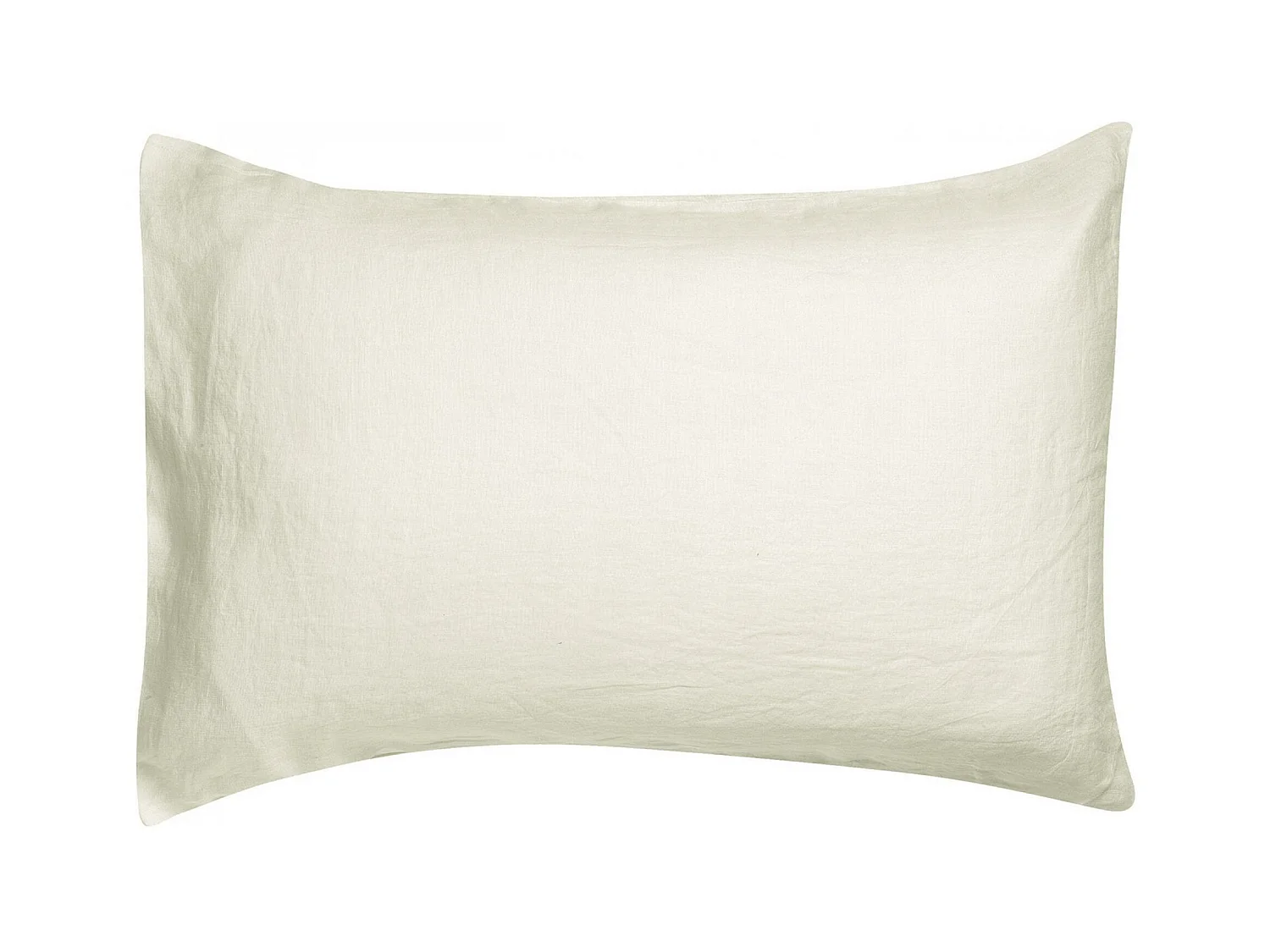 Taie d'oreiller Stonewashed Zeff craie 50 x 75 cm Vivaraise