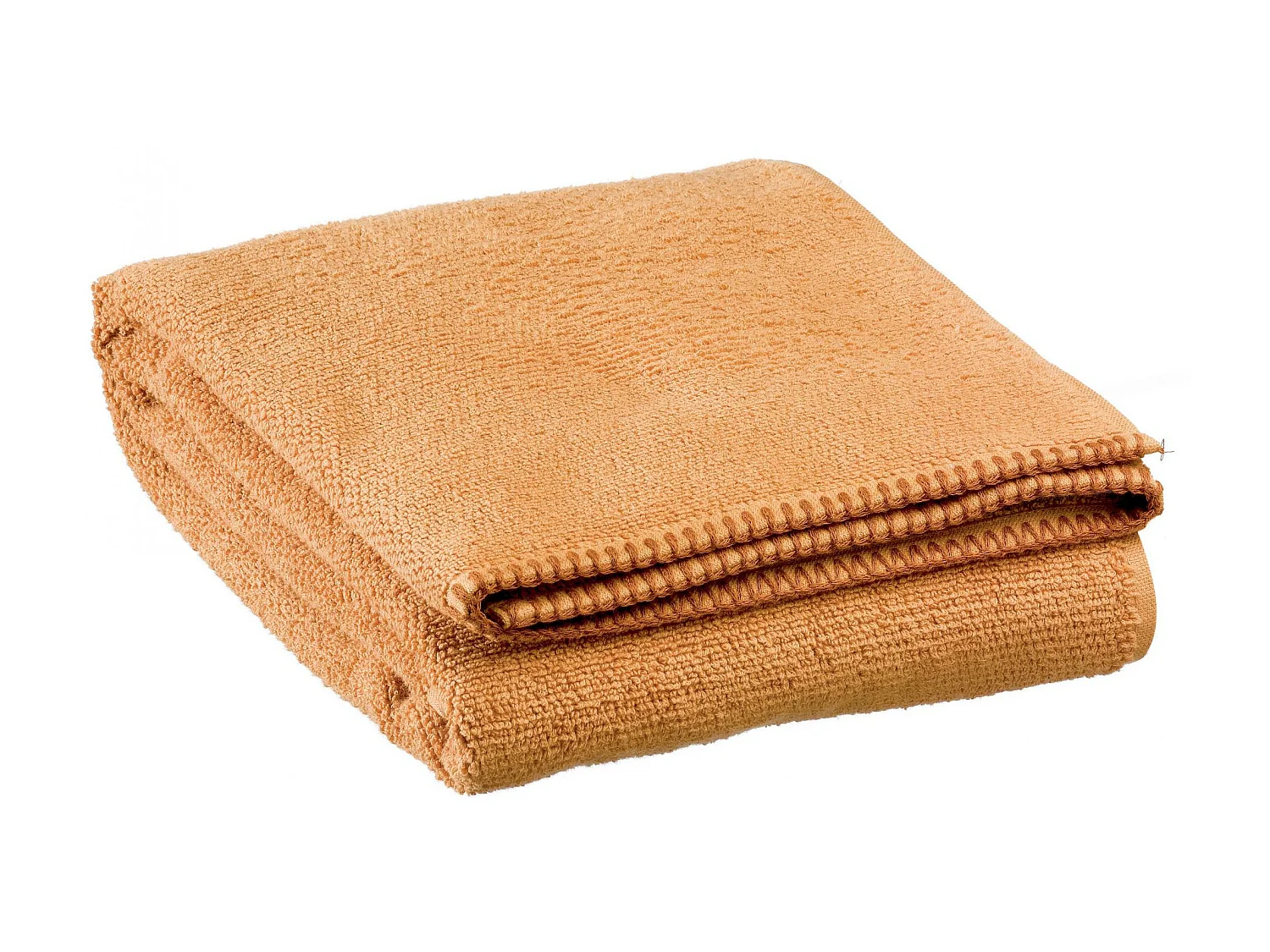 Drap de bain Bora moutarde 90 x 150 cm Vivaraise