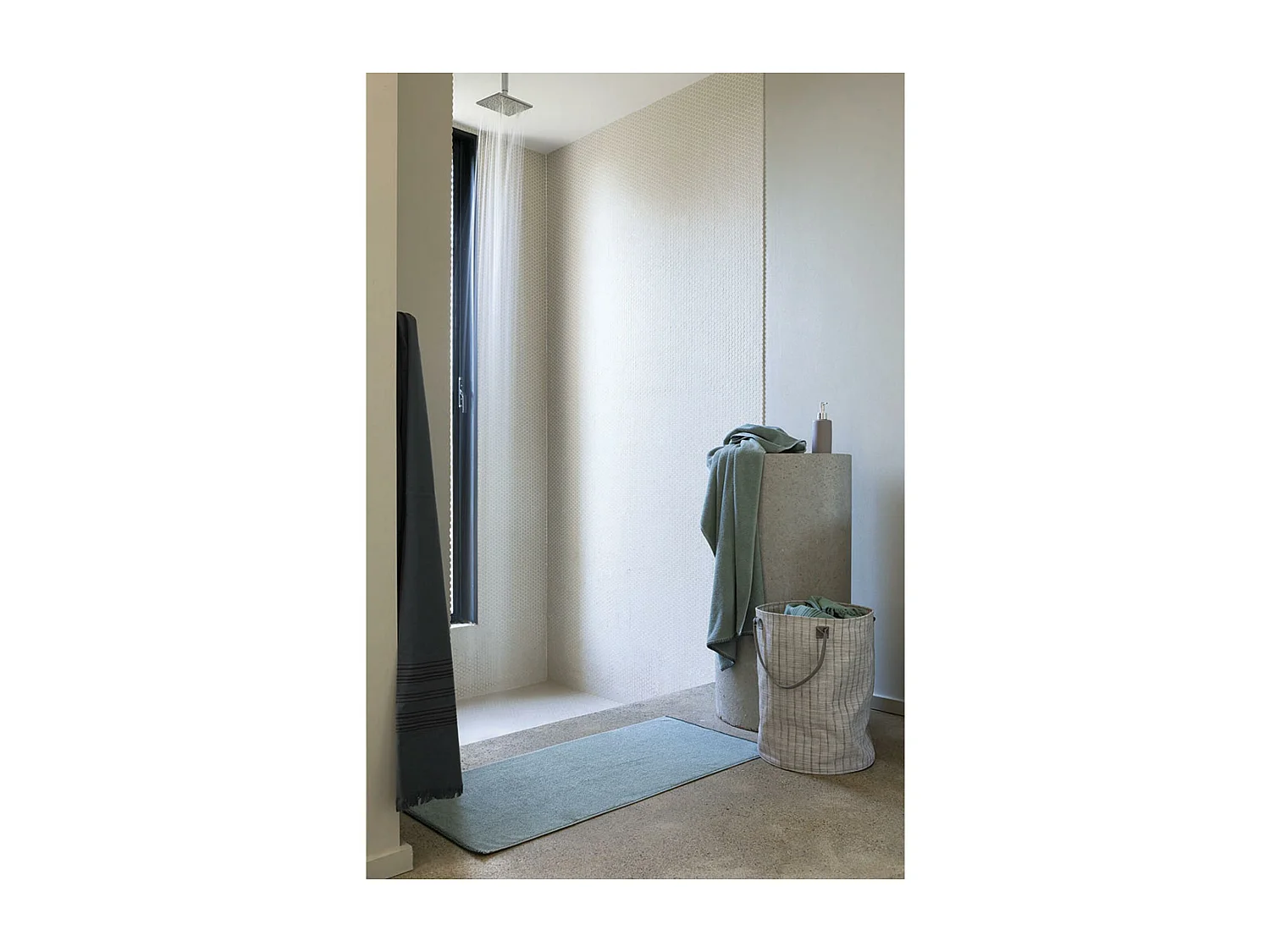Drap de bain Bora sauge 90 x 150 cm Vivaraise