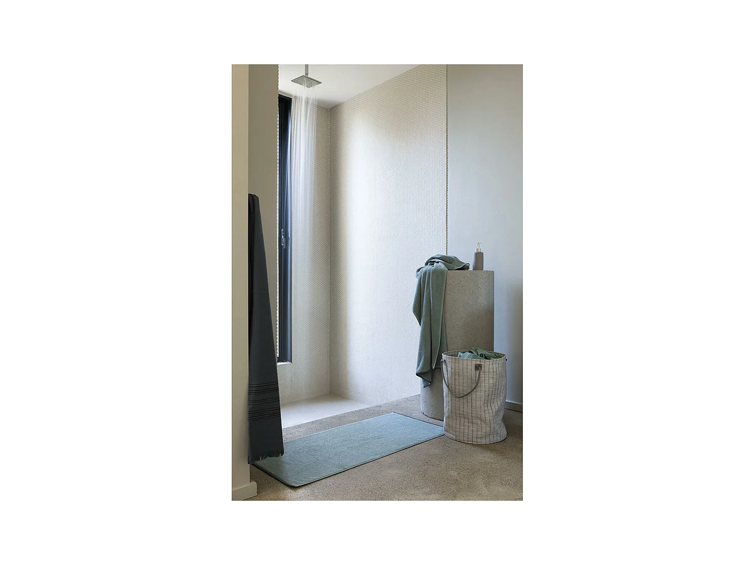 Drap de bain Bora sauge 90 x 150 cm Vivaraise