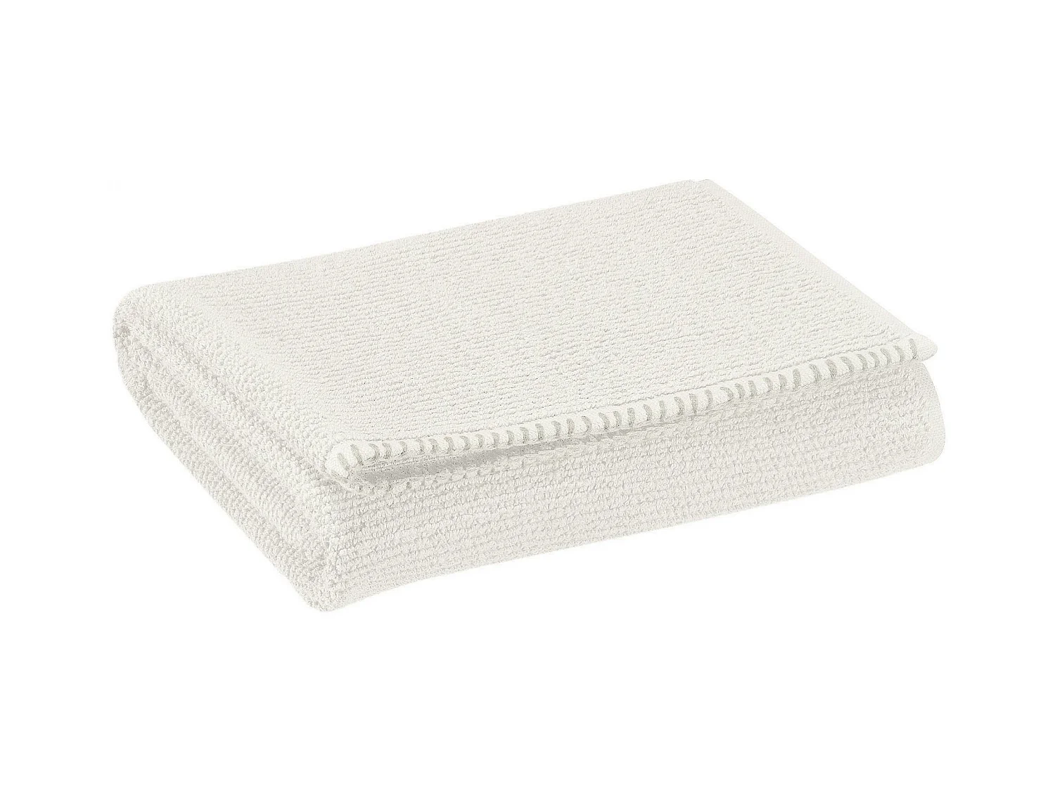 Drap de douche Bora neige 70 x 130 cm Vivaraise