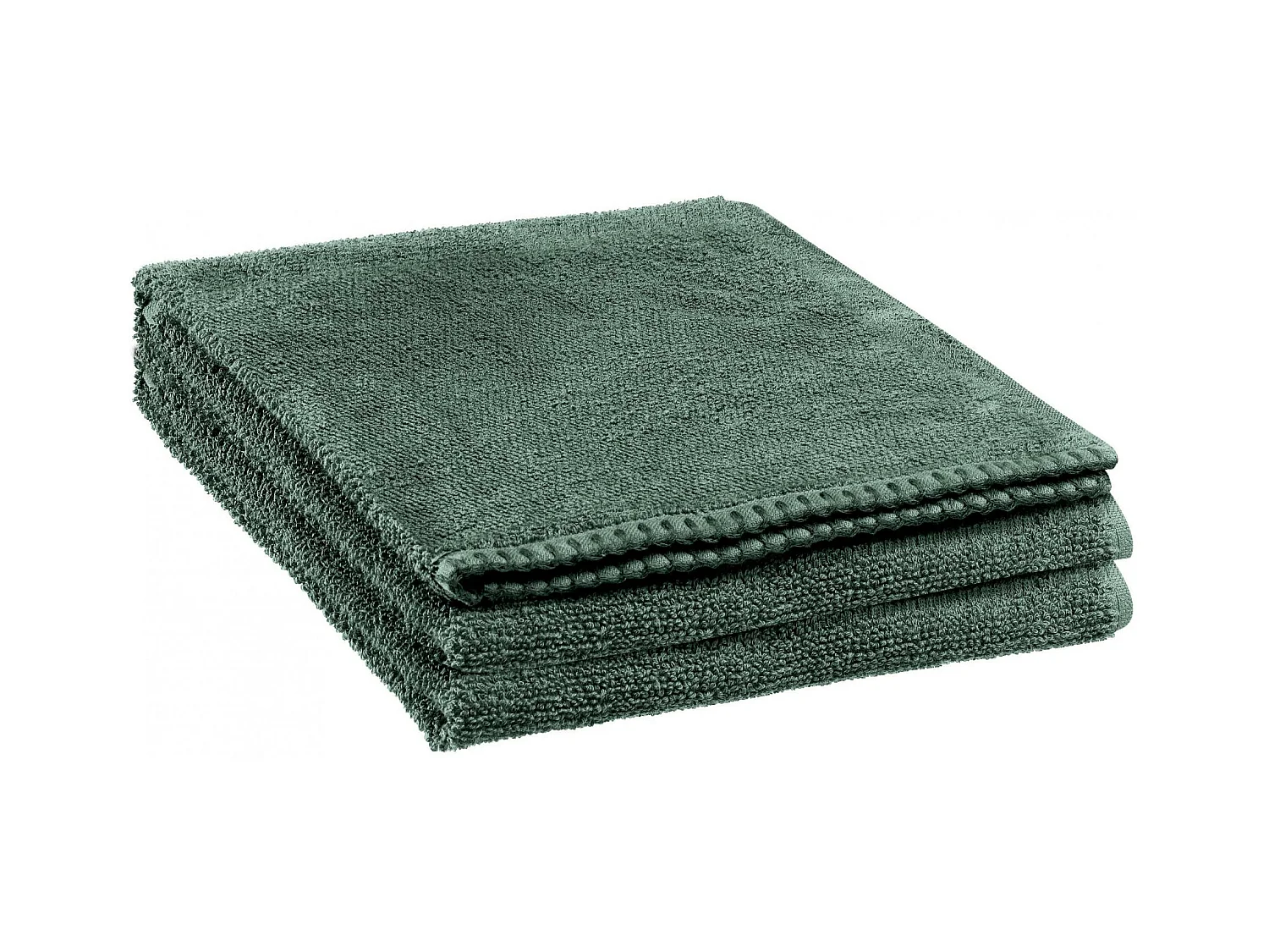 Drap de douche Bora fougère 70 x 130 cm Vivaraise