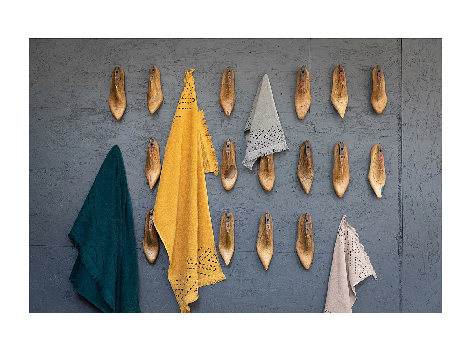 Drap de douche Julia bronze 70 x 140 cm Vivaraise