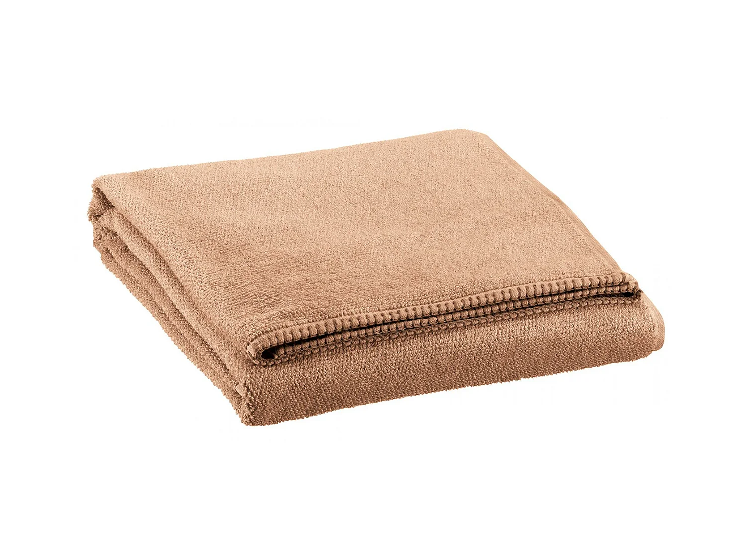 Drap de douche Bora latte 70 x 130 cm Vivaraise