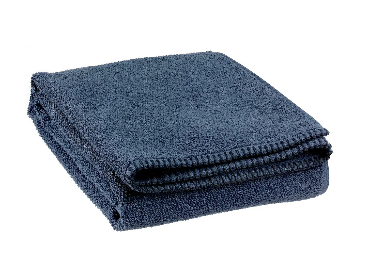 Drap de douche Bora encre 70 x 130 cm Vivaraise