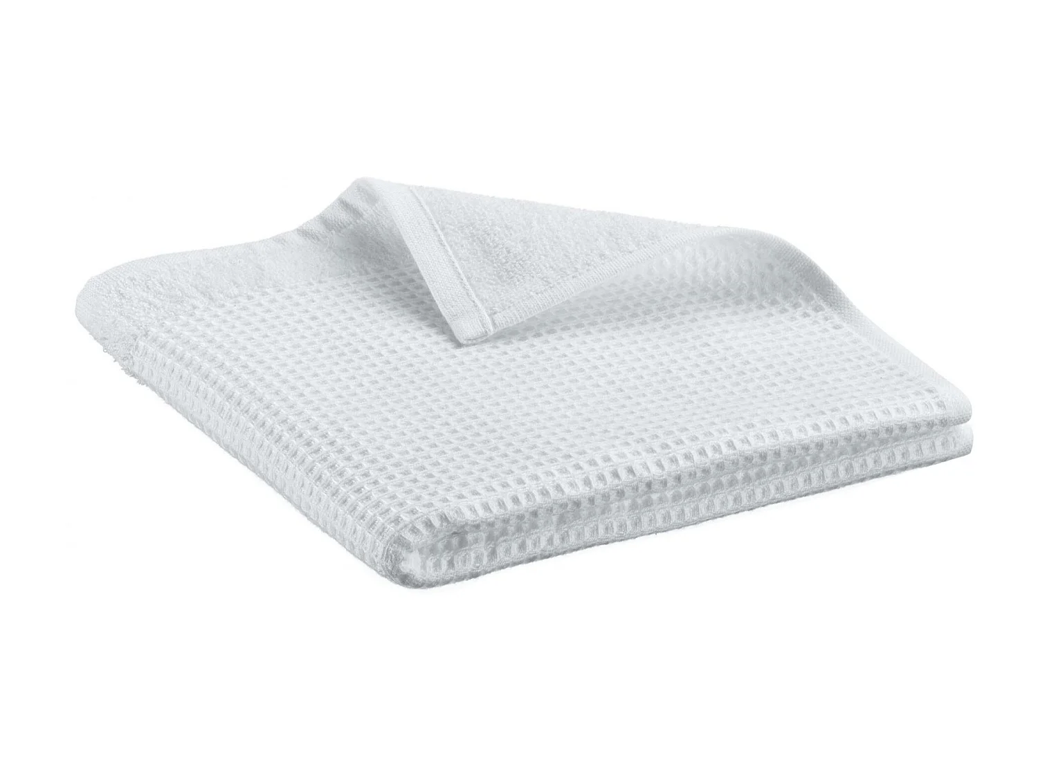 Drap de douche recyclé Abby blanc 70 x 130 cm Vivaraise