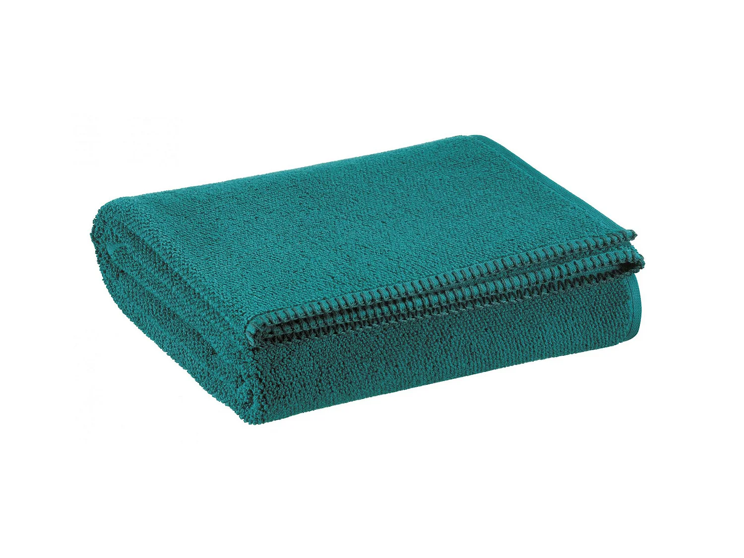 Drap de douche Bora paon 70 x 130 cm Vivaraise