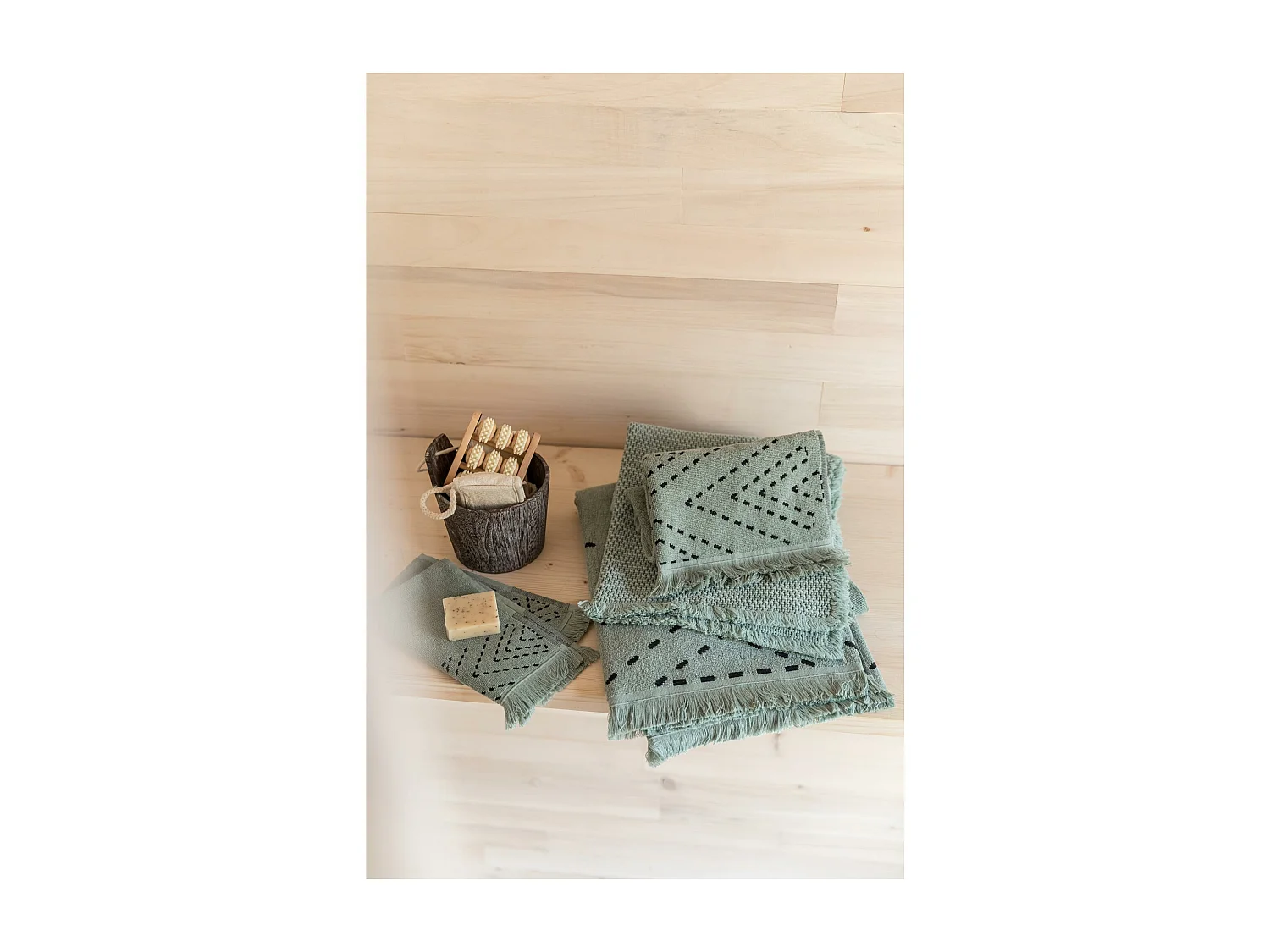 Drap de douche Julia opaline 70 x 140 cm Vivaraise