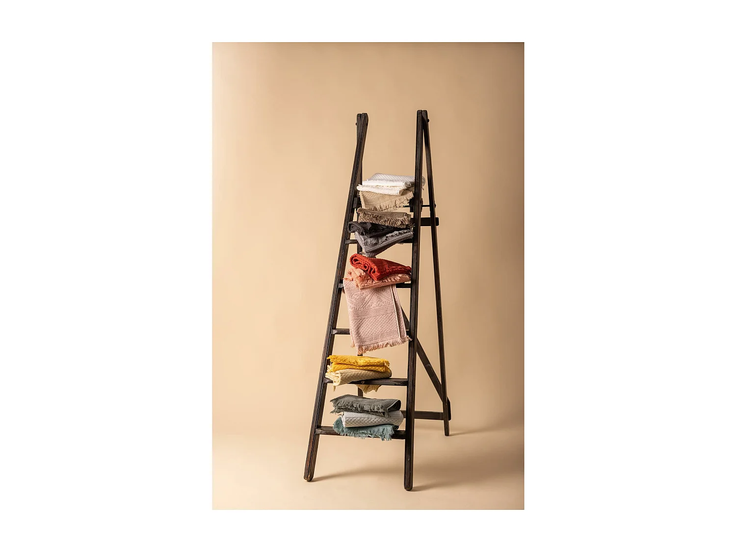 Drap de douche uni Zoé jade 70 x 140 cm Vivaraise