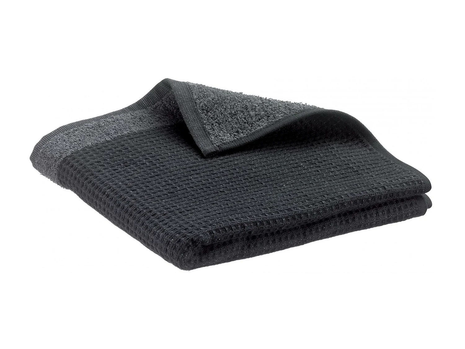 Drap de bain recyclé Abby tonnerre 90 x 150 cm Vivaraise