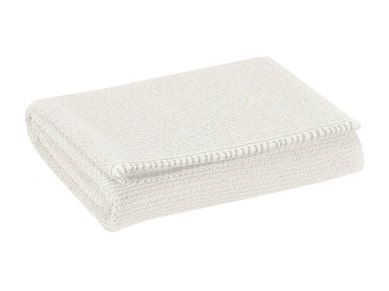Drap de bain Bora neige 90 x 150 cm Vivaraise