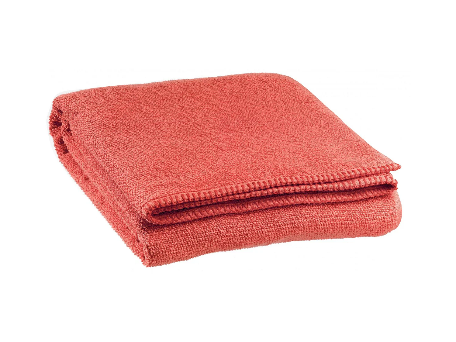 Drap de bain Bora corail 90 x 150 cm Vivaraise