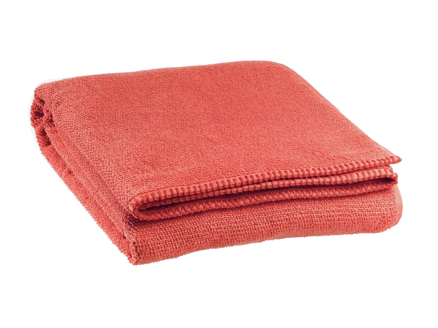 Drap de bain Bora corail 90 x 150 cm Vivaraise