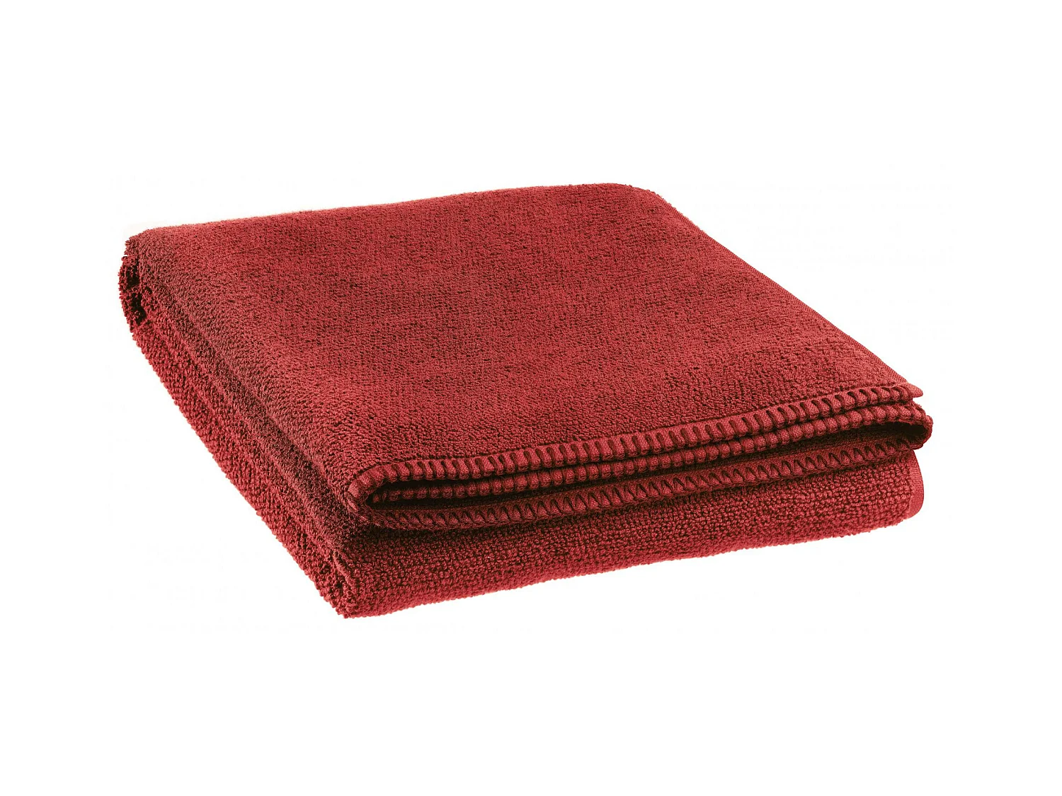Drap de douche Bora geranium 70 x 130 cm Vivaraise