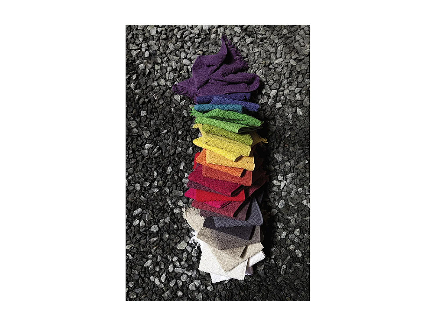 Drap de Bain Zoe orage 100 x 180 cm Vivaraise