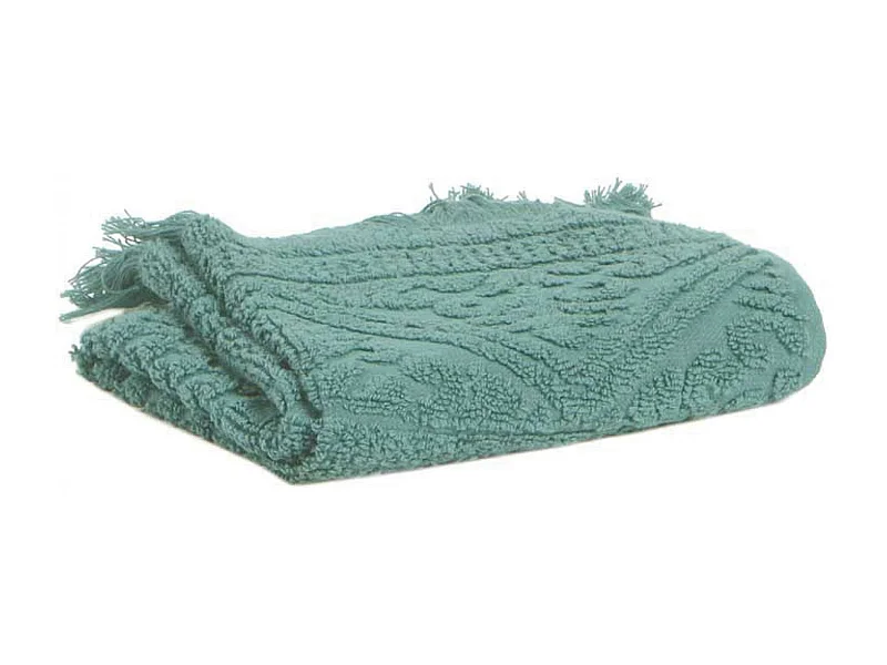 Drap de Douche Zoe vert de gris 70 x 140 cm Vivaraise