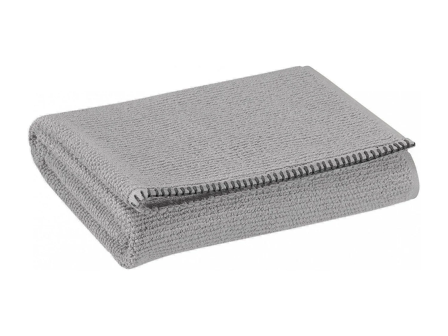 Drap de bain Bora perle 90 x 150 cm Vivaraise