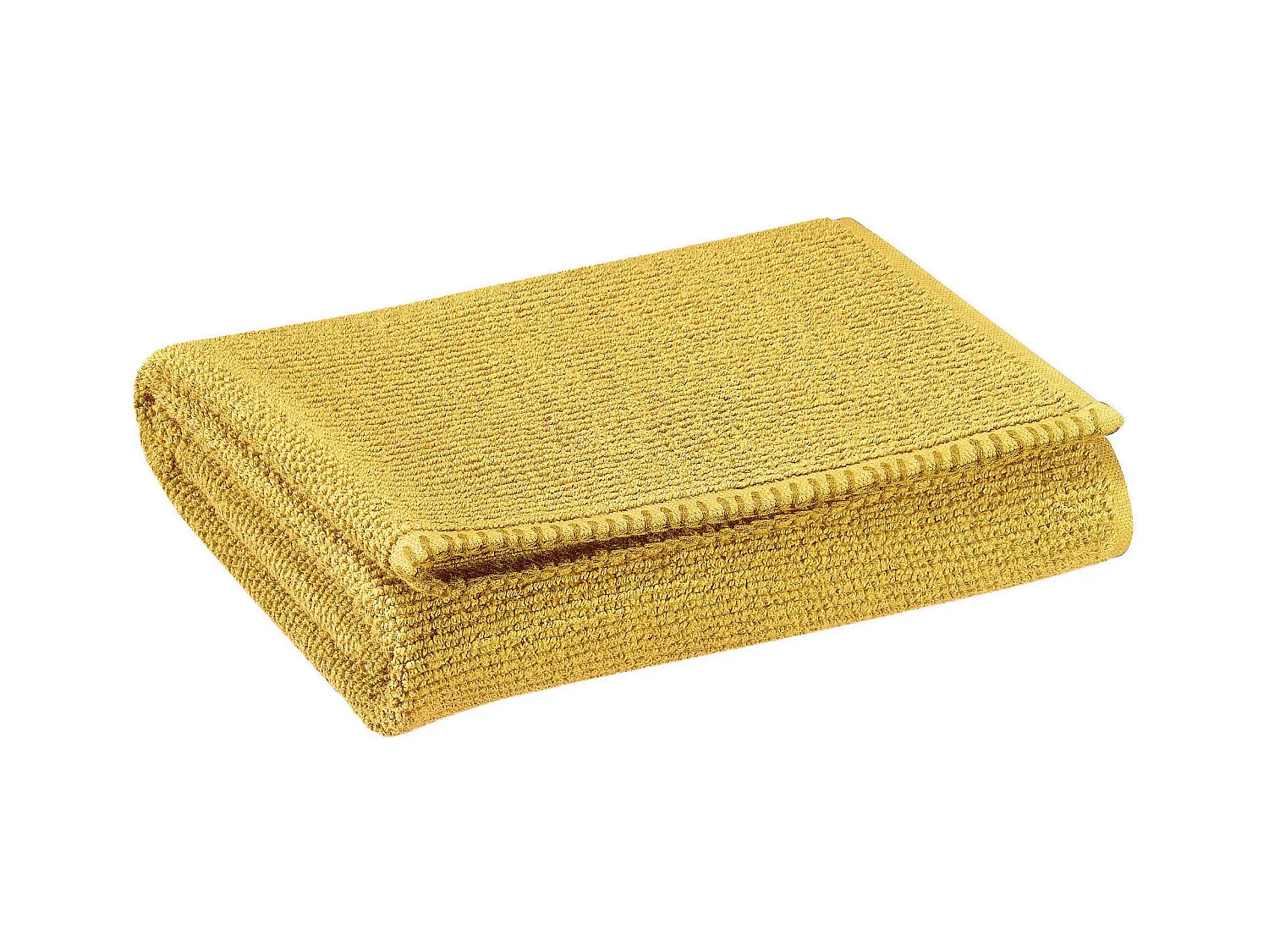Drap de bain Bora curry 90 x 150 cm Vivaraise