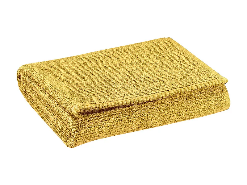 Drap de bain Bora curry 90 x 150 cm Vivaraise