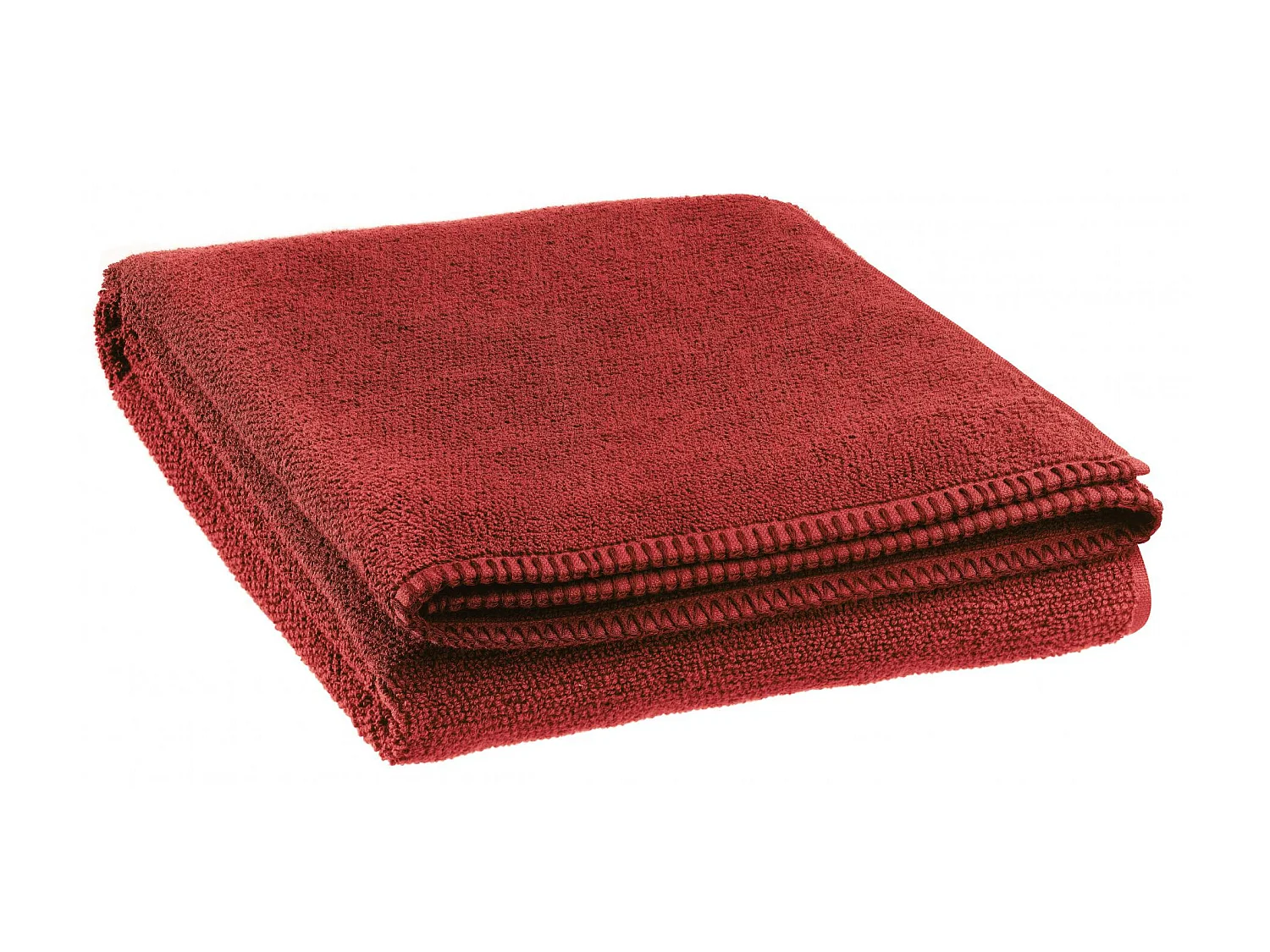 Drap de bain Bora geranium 90 x 150 cm Vivaraise