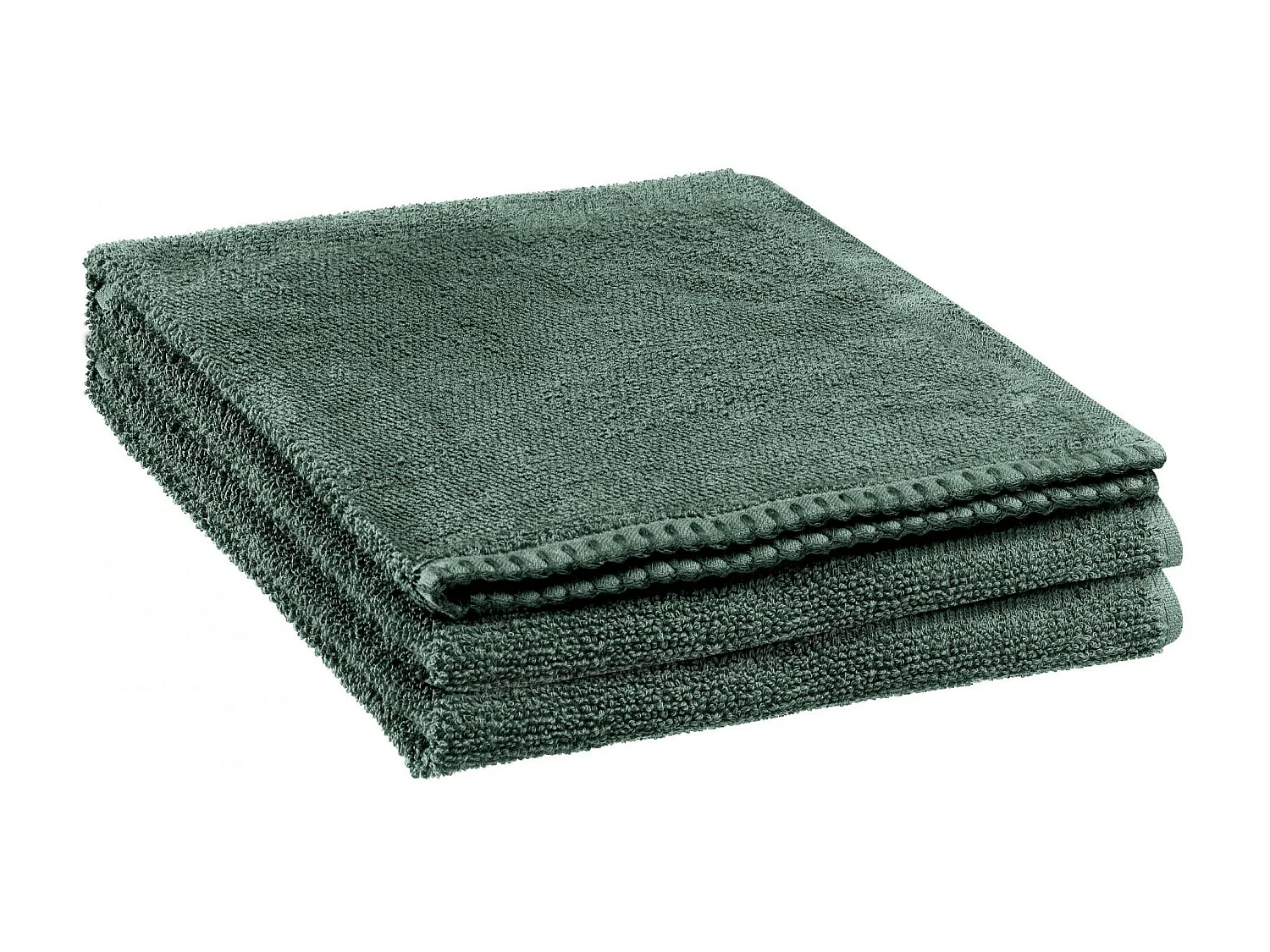 Drap de bain Bora fougère 90 x 150 cm Vivaraise