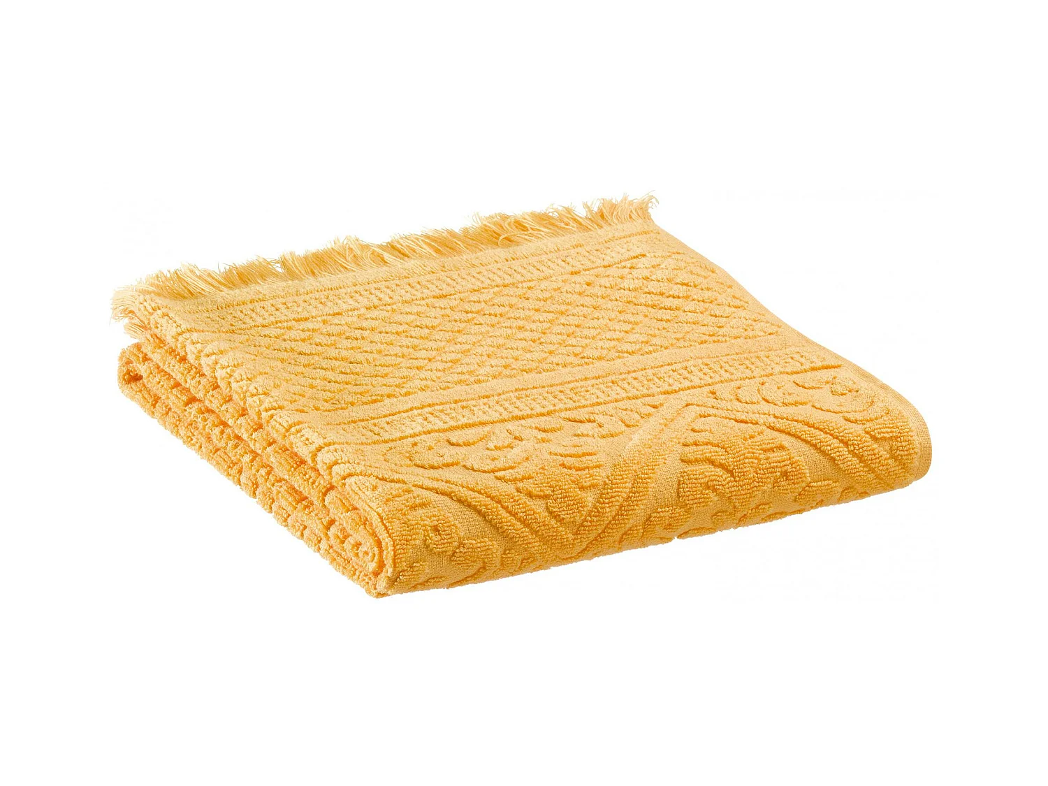 Drap de douche uni Zoe mimosa 70 x 140 cm Vivaraise