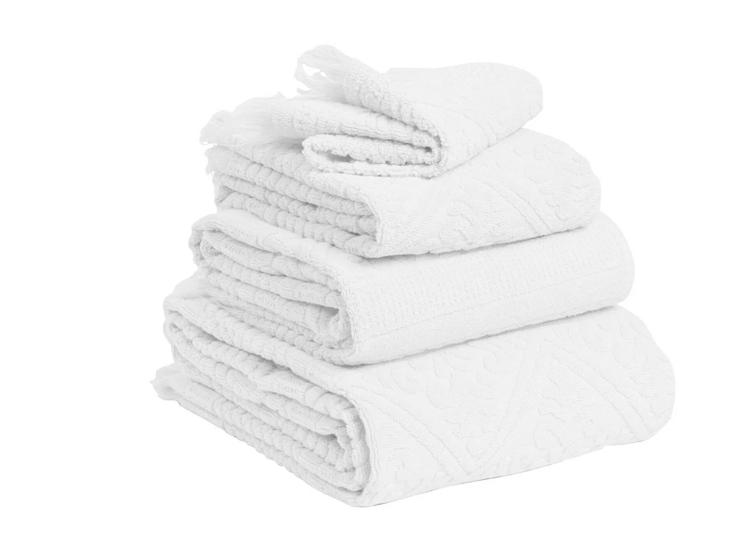 Drap de Bain Zoé neige 100 x 180 cm Vivaraise