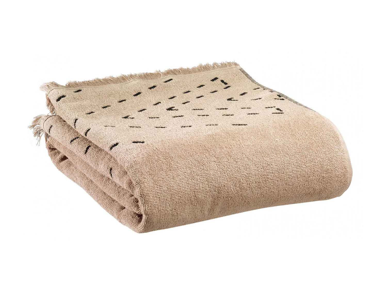 Drap de bain Julia sesame 90 x 150 cm Vivaraise