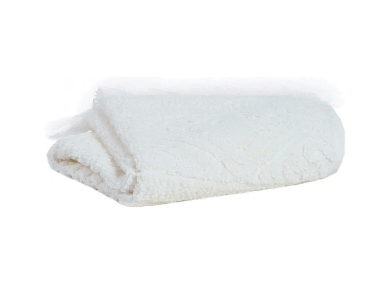 Drap de Bain Zoé craie 100 x 180 cm Vivaraise
