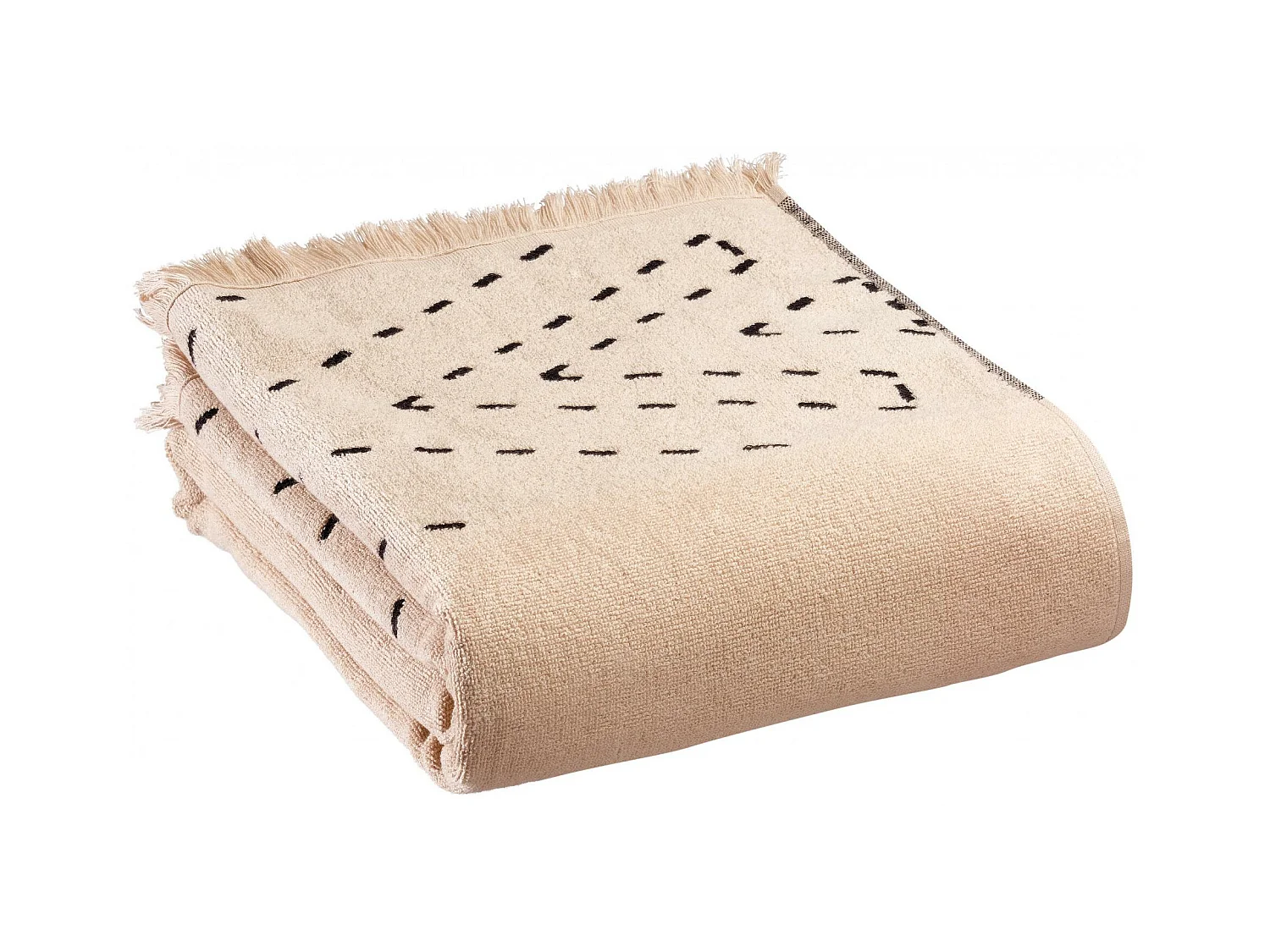 Drap de douche Julia lin 70 x 140 cm Vivaraise