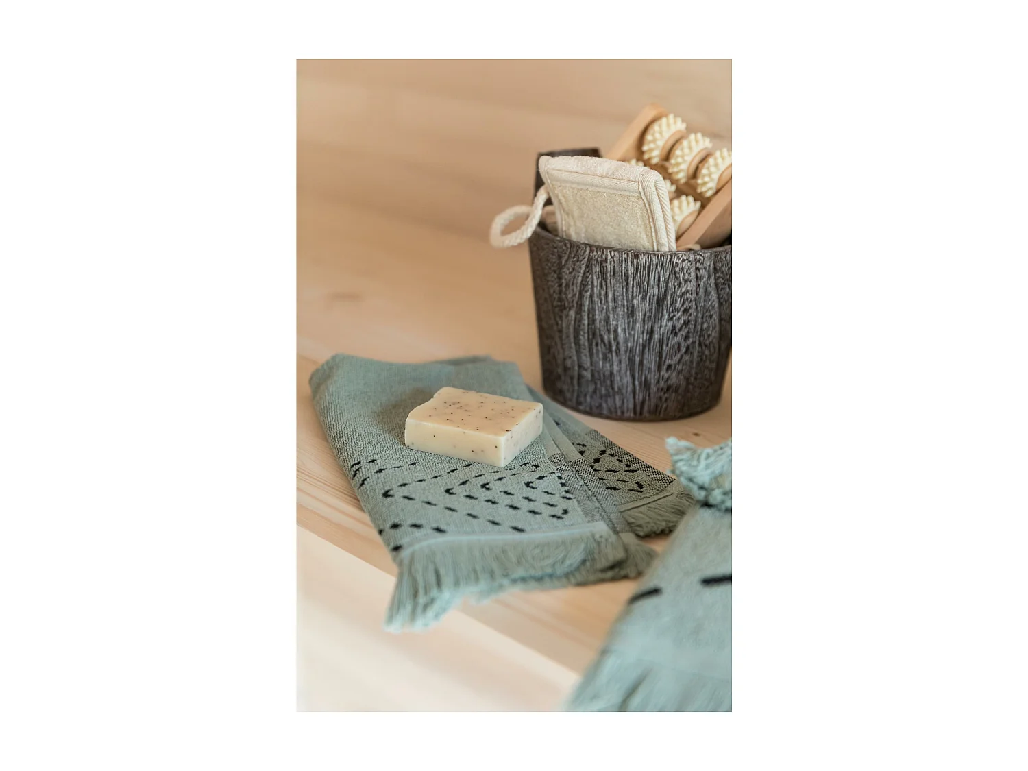 Gastendoek Julia Opaline 30 x 50 cm