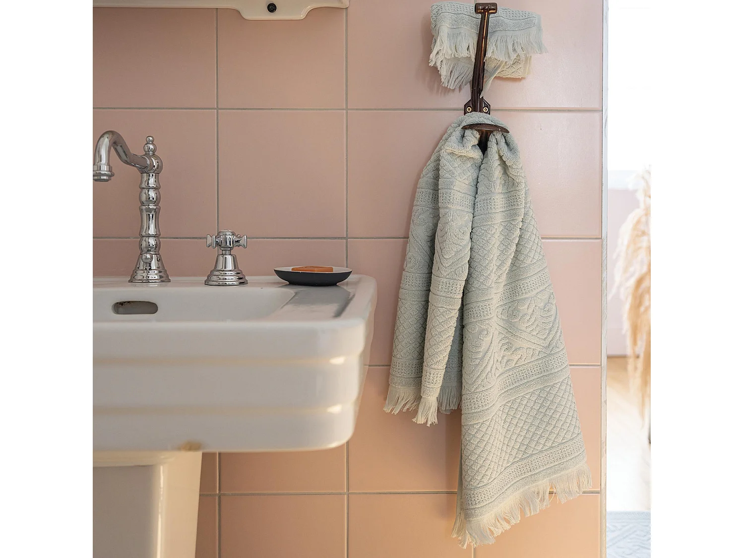 Toalha de convidado Zoé Jade 30 x 50 cm