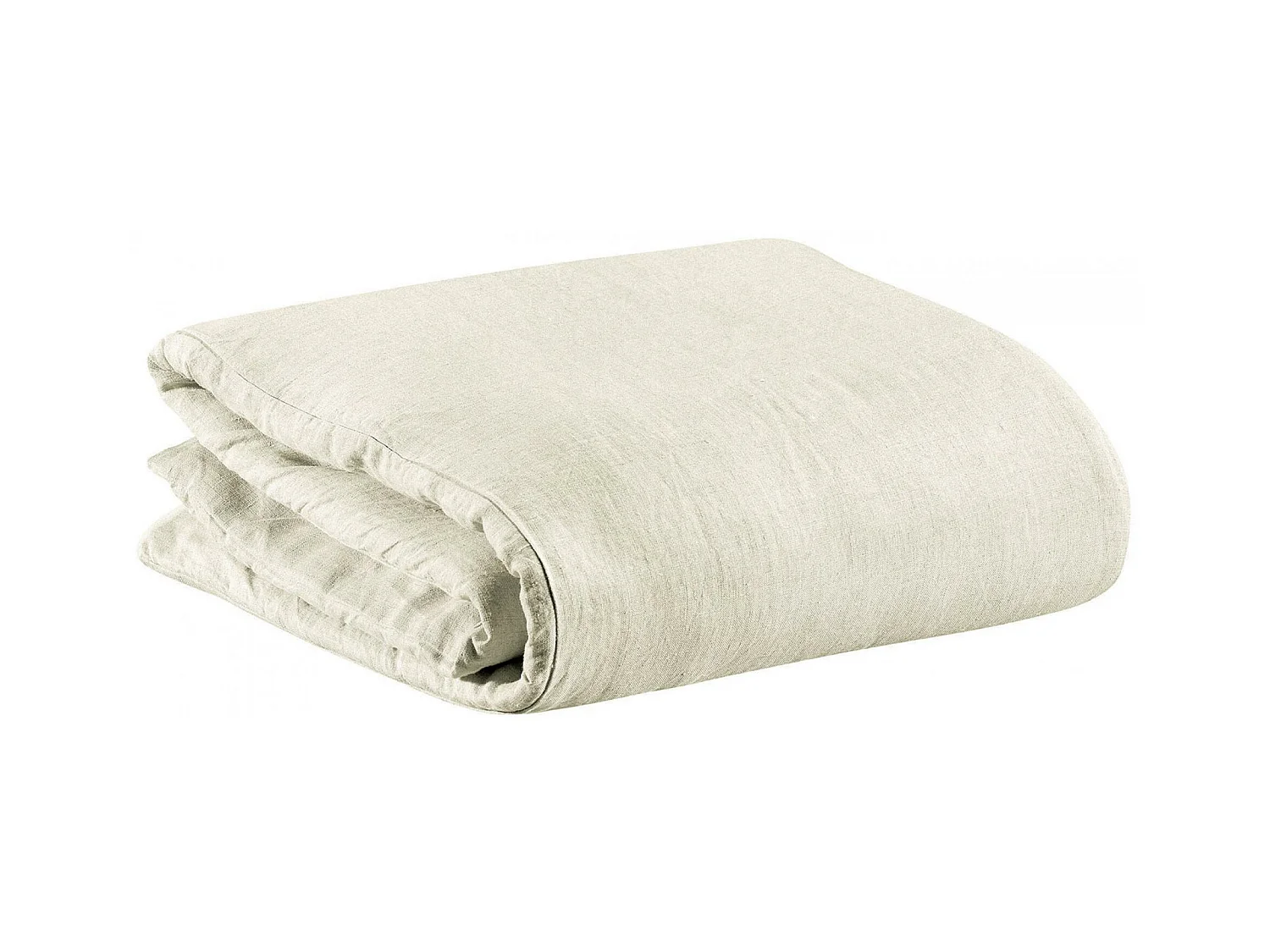 Housse de couette Stonewashed Zeff craie 260 x 240 cm Vivaraise
